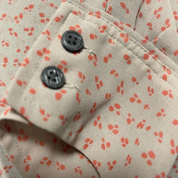 Vintage Halogen Sheer Floral Blouse Size Small - Picture 5 of 5